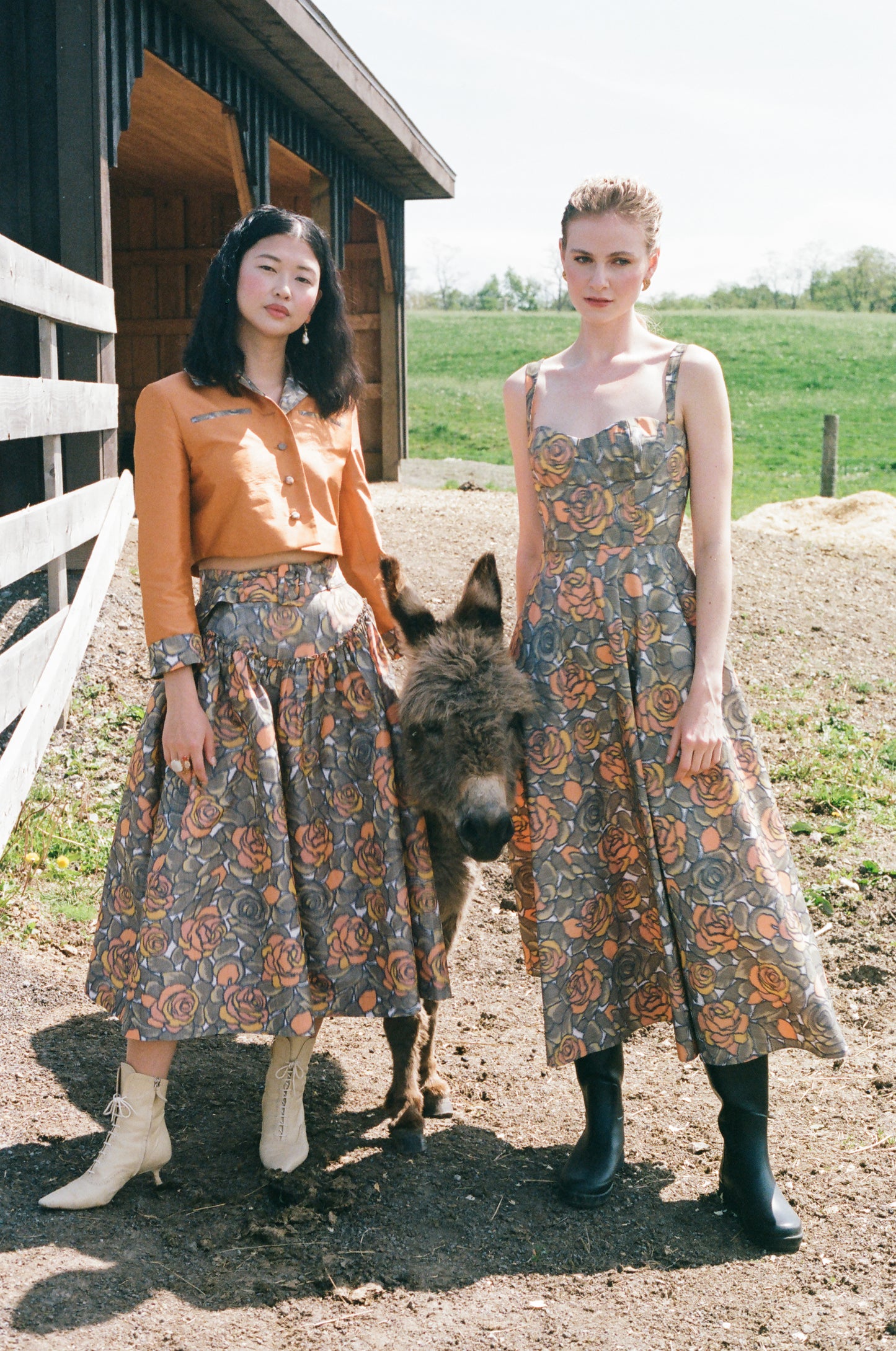 Daphne Dress in Rust Hazy Rose