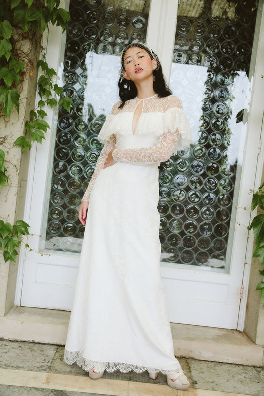 Sophia Dress in Ivory Lace