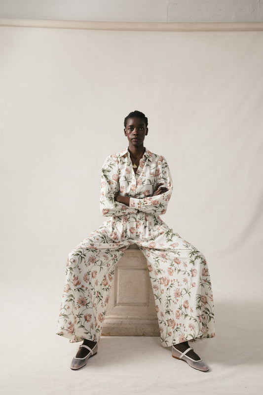 Portia Pant in Pink Peony