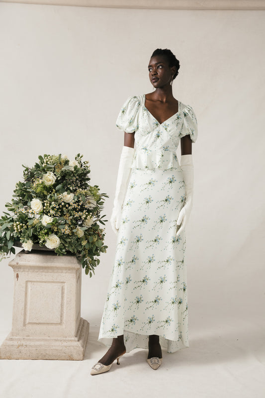 Lauren Dress in Ivory Wildflower