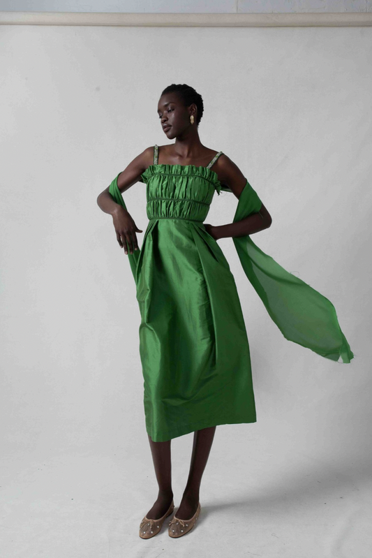 Willie Dress in Emerald