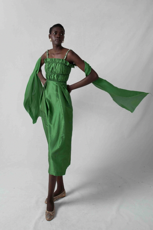 Willie Dress in Emerald