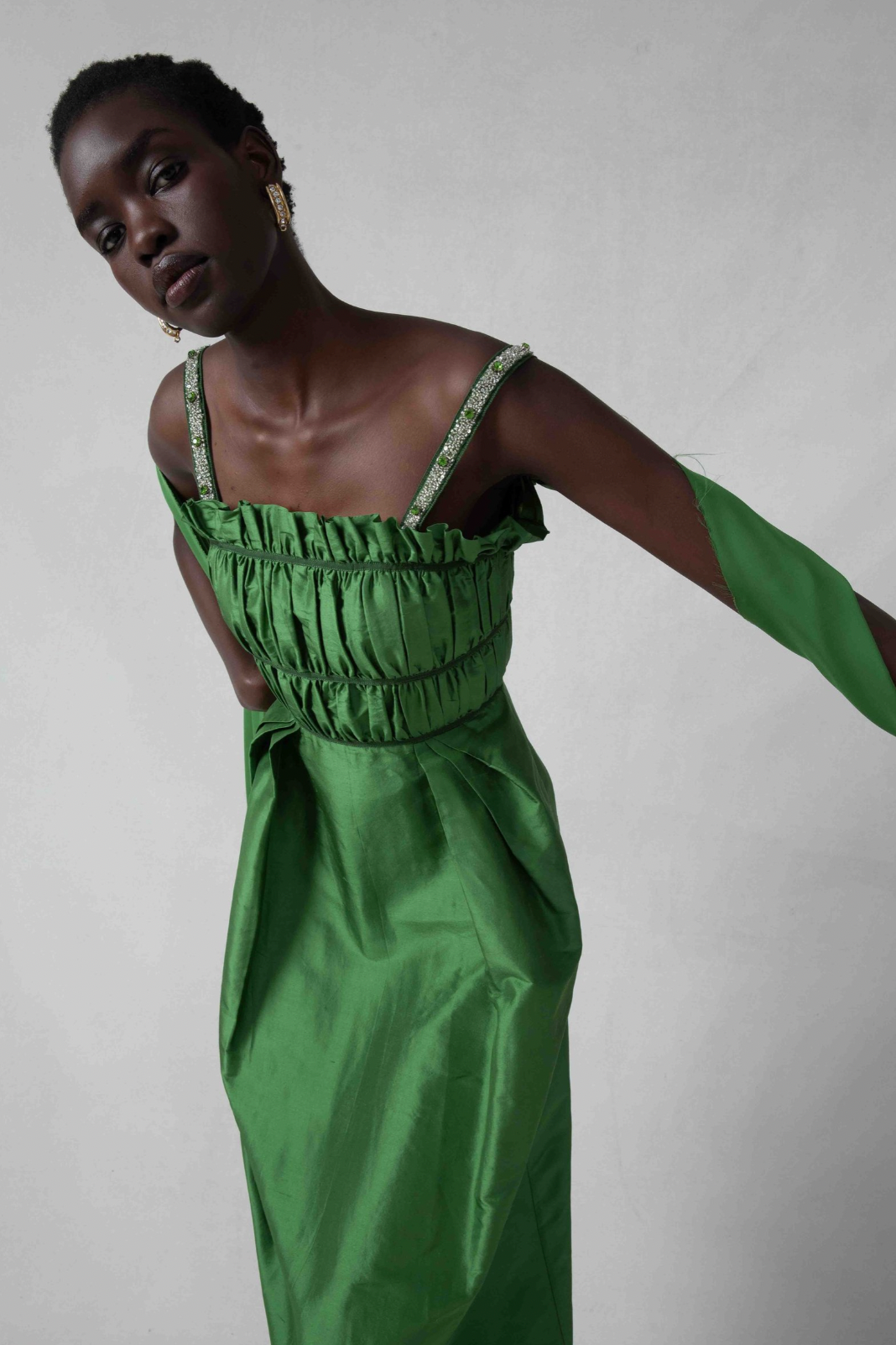 Willie Dress in Emerald