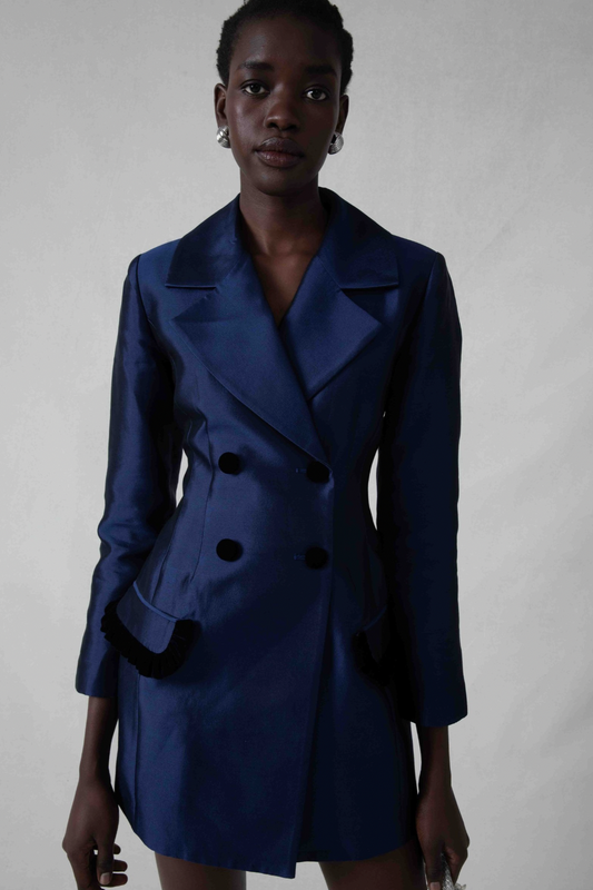 Kittredge Blazer Dress in Navy