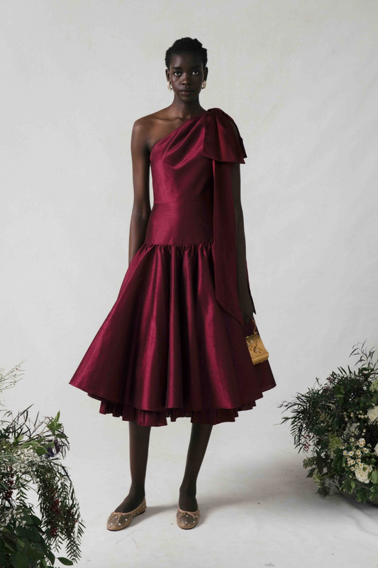 Tracey Dress in Wine