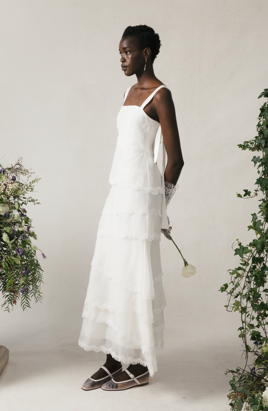 Olivia Dress in Ivory