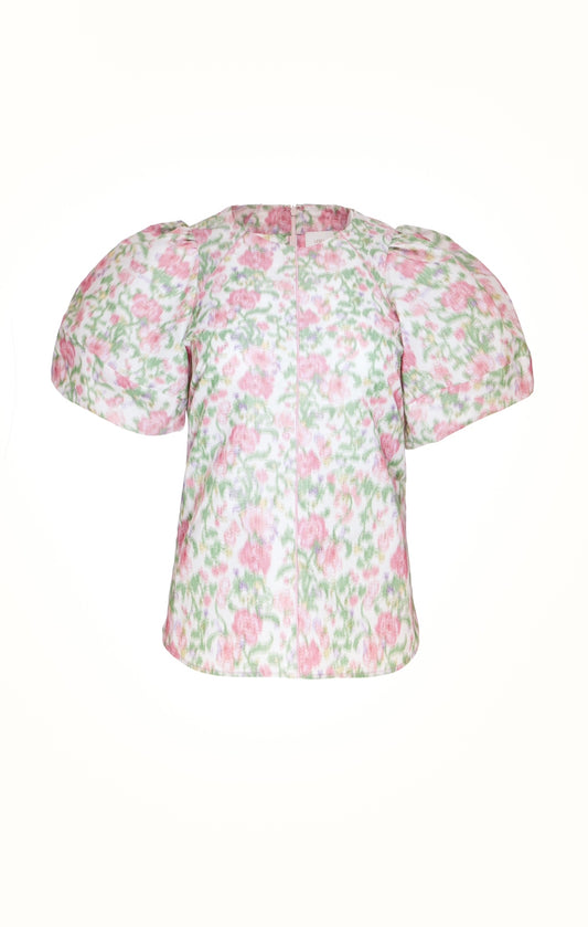 Dexter Top in Pink and Green Tigerlily