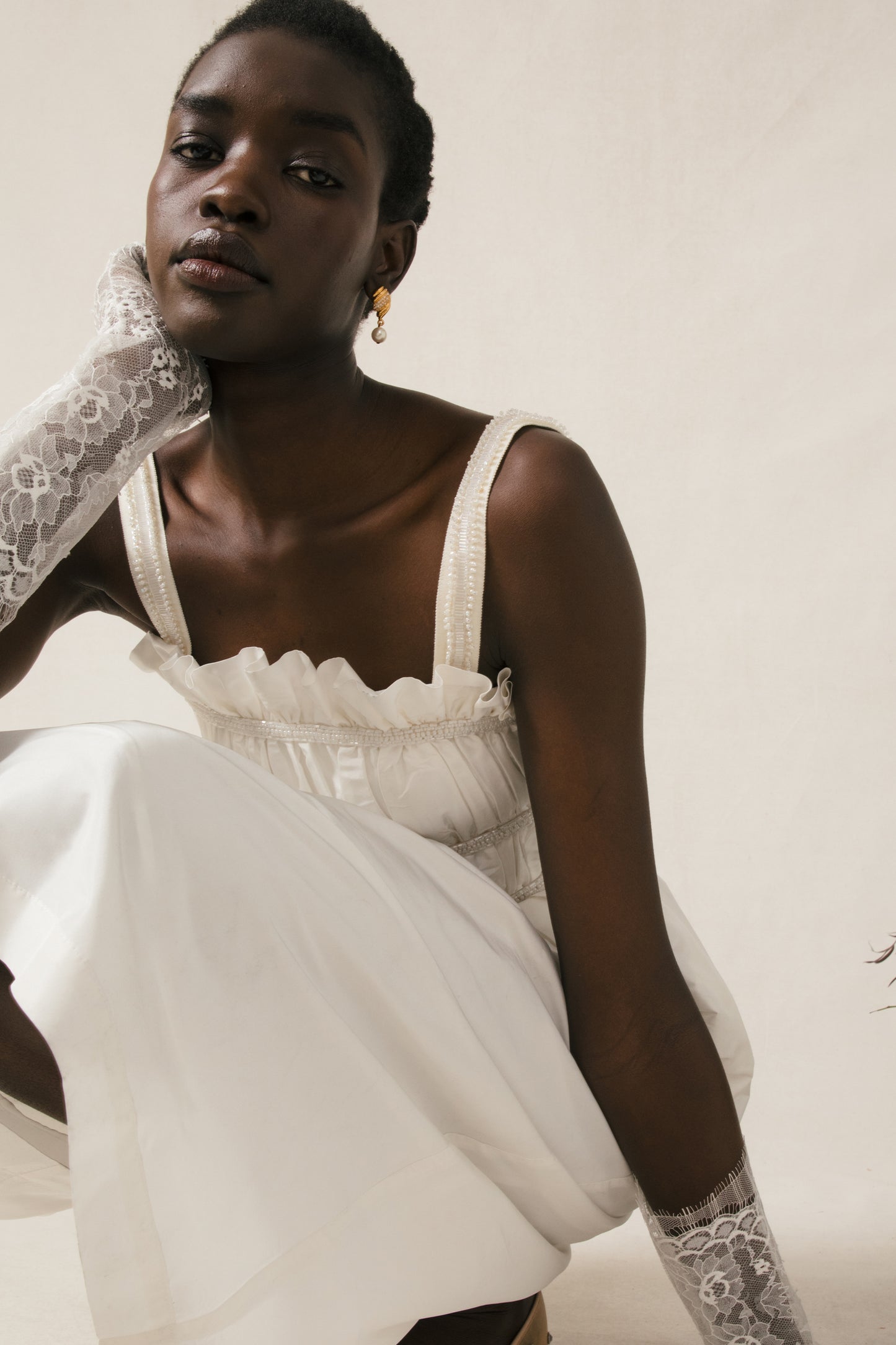 Willie Dress in Ivory