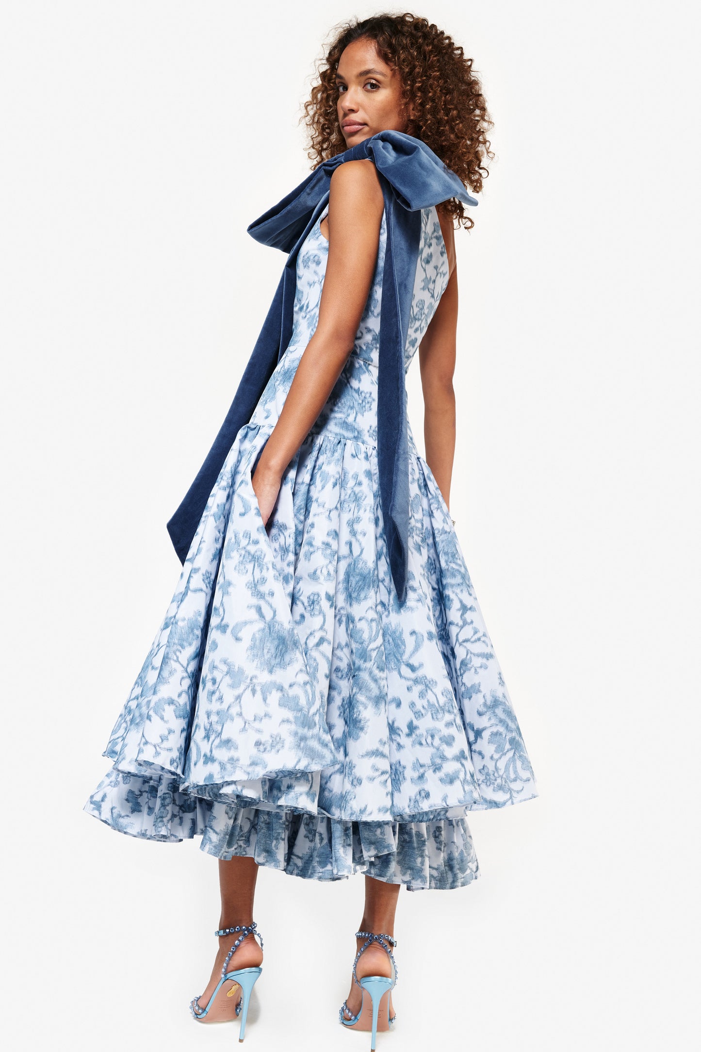 Tracey Dress in Azul Florentina