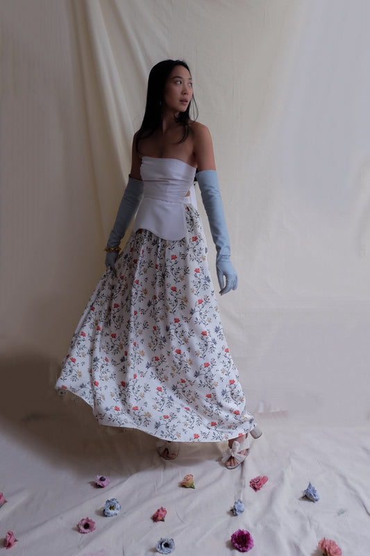 Haven Dress in White Batik