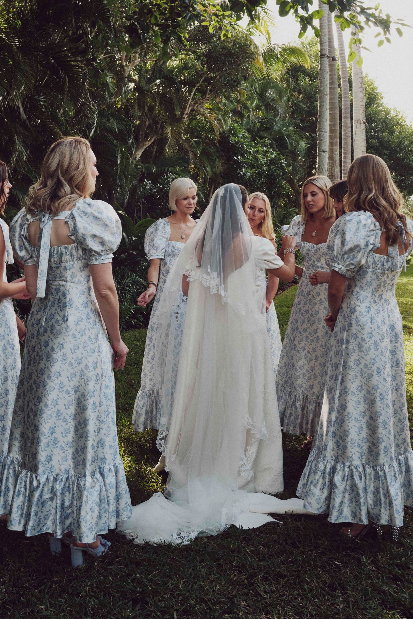 Hannah Dress in Blue Rose
