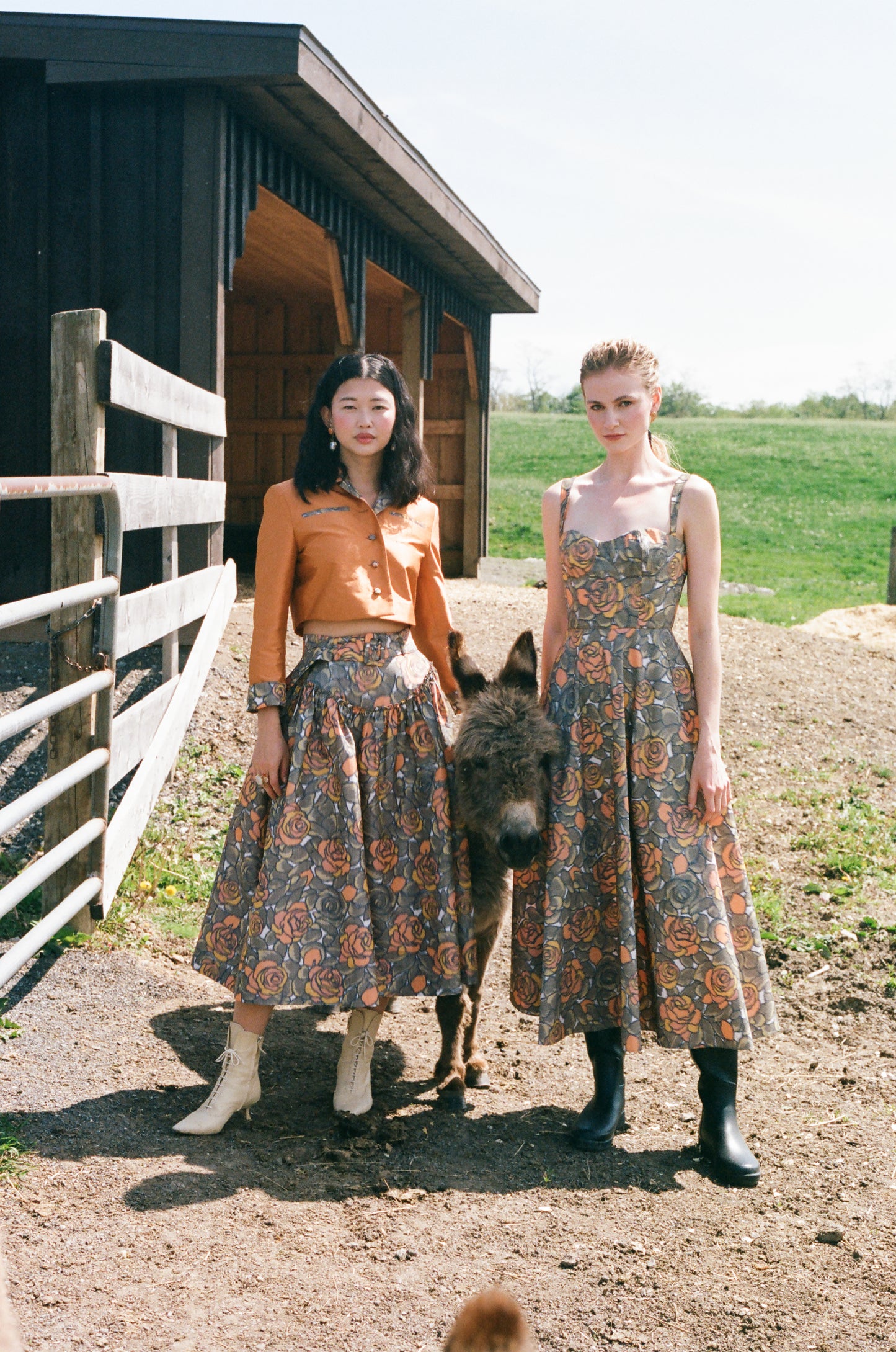 Avery Skirt in Rust Hazy Rose