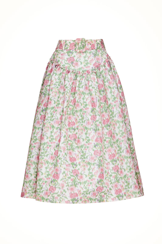 Avery Skirt in Pink and Green Tigerlily