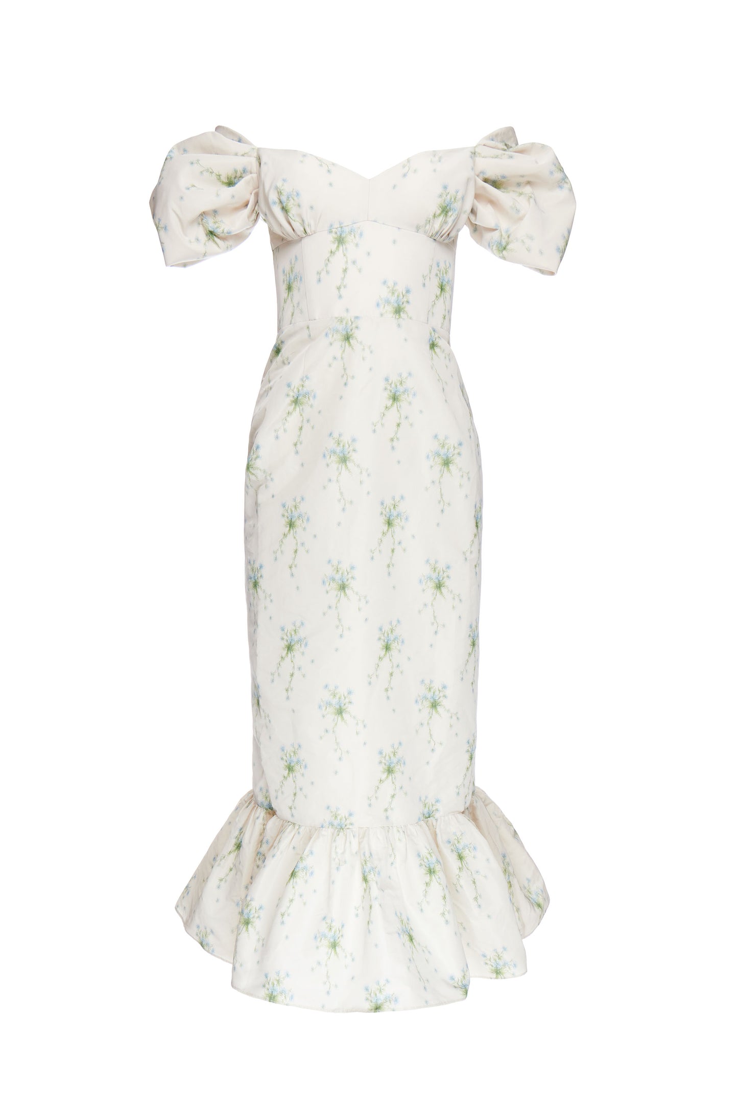 Serena Dress in Ivory Wildflower