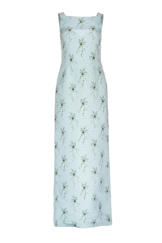 Ayak Dress in Blue Wildflower