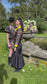 Sydney Skirt in Black Fuzzy Floral