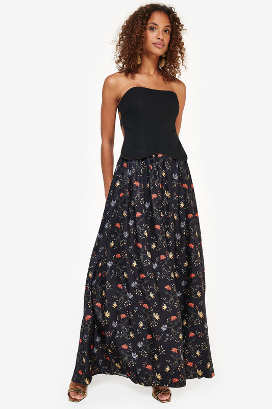 Haven Dress in Black Batik